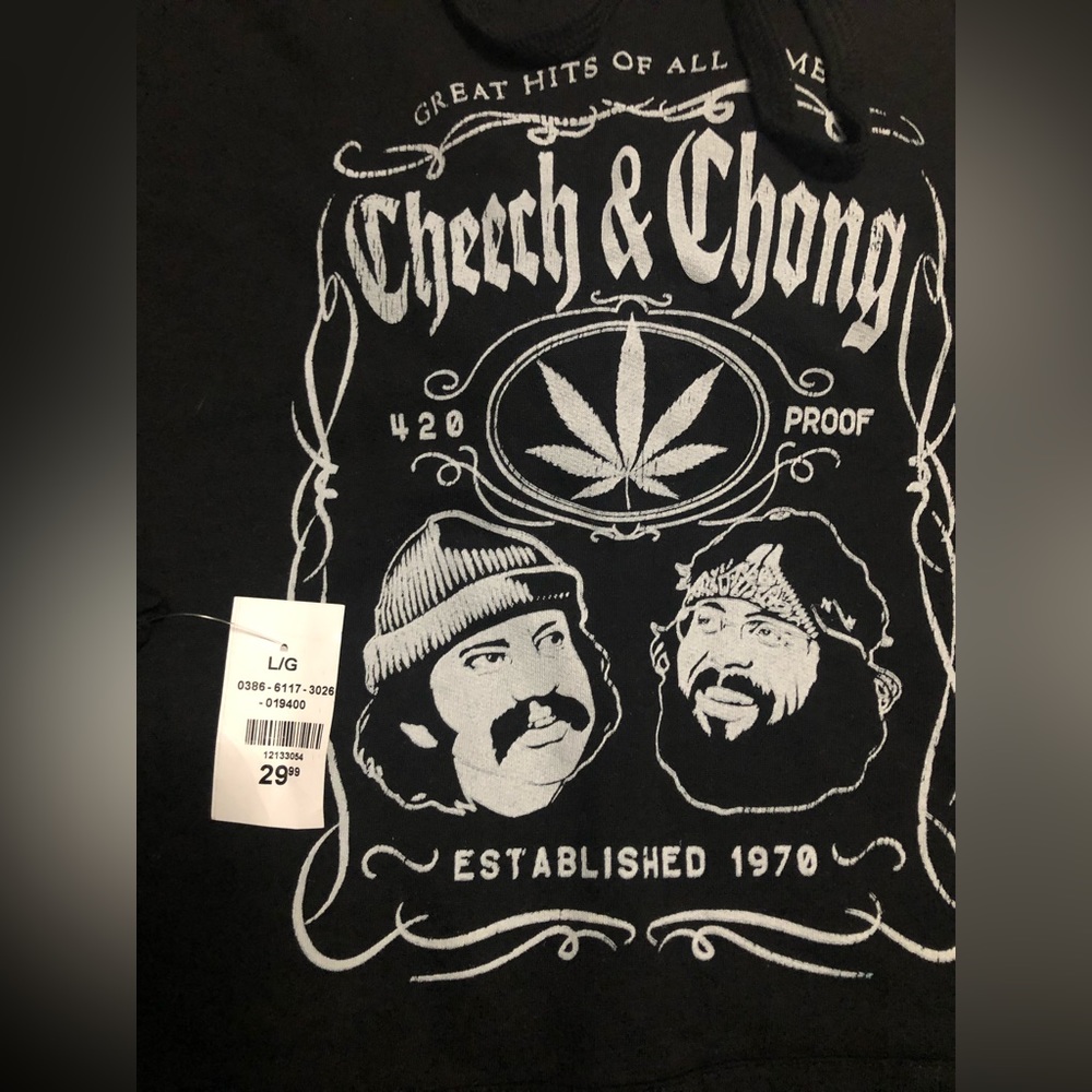 Black graphic hoodie